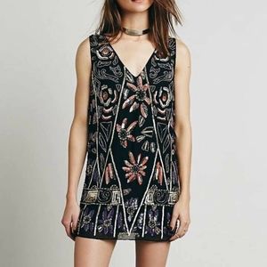 Free People Beaded Sequin Shift Dress